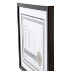 CTG - Cadre pour documents classique, 12 pièces, bois noir-Matériau: les cadres pour documents sont fabriqués en plastique de haute qualité, durable et léger avec une finition mate pour créer un look élégant et riche