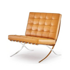 Plata Import - Chaise longue en cuir croisé-Chaise longue