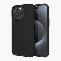 AXS PROTech Dual-Layered Anti-Shock Case for Apple iPhone 15 Pro - Black-Shock resistant
