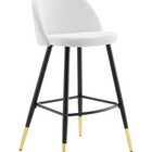 Modway - Cordial Tissu Tabourets de bar - Blanc - Ensemble de 2-Assemblée requise