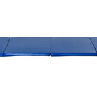 Soozier - Tapis De Gymnastique Pliable 4 pi L x 10 pi L x 2 po P - Tapis D’Exercice Avec Poignées De Transport - Bleu Foncé-Tapis de roue parfait pour les exercices de culbute, programmes d’entraînement, pilates, étirements, yoga, arts martiaux, gymnastique, activités de garderie, et plus encore  