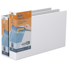 QuickFit Heavy Duty 11" x 17" Spreadsheet Binder - D Ring - 2" - White - 2 Pack-3 Ring Binder
