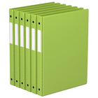 Davis Group Premium Economy Binder - Round Ring - 5/8" - Lime Green - 6 Pack-3 Ring Binder