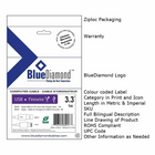 BlueDiamond SVideo to RCA Cable M/M - 6ft, (6095)-Use: Converts an SVideo video signal to RCA and vice versa