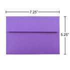 JAM Paper Enveloppes A7 en papier recyclé violet, 250/paquet-Poids du papier : 24 lb