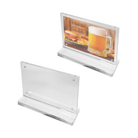 Futech CTS0192 - Porte-enseigne magnétique de comptoir en acrylique, 4-1 / 2 "x 6" x 2 ", transparent, 10 / paquet-Porte-enseigne magnétique de comptoir