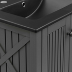 Modway Steam 24" Bathroom Vanity - Grey/Black-Soft-Close Doors