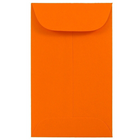 JAM Paper - Enveloppes à monnaie no 3, 2,5 x 4,25 po, papier orange Brite Hue recyclé, 1000/paquet-Enveloppes à monnaie