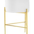 Modway Savour Tufted Performance Velvet Bar Stool - White-Dense Foam Padding