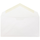 JAM Paper Enveloppes Strathmore à rabat en V, n° 7,75, 3,88 x 7,5 po, vélin banc lumineux, 500/paquet-Enveloppe en fini vélin blanc lumineux