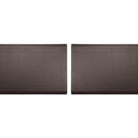 WeatherTech ComfortMat Connect Modular Anti-fatigue End Mats - Bordered - Cocoa - 2 Pack-Each End Piece is 3 feet long (0.91 m). Snap two together and you have a 6-foot (1.82 m) ComfortMat Connect!