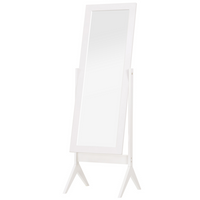 HOMCOM - Miroir pleine longueur gratuit - 18,5 po l x 58,25 po H - blanc-Le design simple s’adapte à tous les décors 