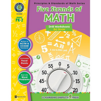 Livre numérique : Five Strands of Math, Drills Big Book (PDF, téléchargement pour 1 utilisateur), prématernelle à 2e année-Vous recevrez deux courriels : un confirmant toute la commande et l'autre avec un bouton Download Software (Télécharger le logiciel). Vous pouvez télécharger immédiatement ou revoir votre courriel pour télécharger plus tard.