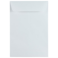 JAM Paper Enveloppes à ouverture au sommet et rabat droit gommé, 6 1/2 x 9 1/2 po, blanches, 1000 par paquet-Blanc