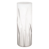 Eglo Rivato In-Line Switch Table Lamp - 10.25" - White & Chrome Glass-Table Lamp