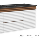 Modway Render 48" Wall-Mount Bathroom Vanity - White/Walnut/Black-Wall-Mount Design