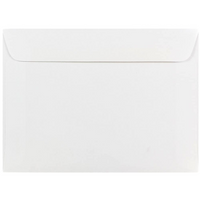 JAM Paper Enveloppes format livret à rabat droit gommé, 5 1/2 x 7 1/2 po, blanches, 1000 par paquet-Blanc