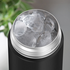 Bouteille Funtainer de Thermos, 470ml Noir Mat-Poignée de transport intégrée