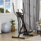 Soozier - Appareil De Fitness Gazelle Glider Air Walker Vélo Elliptique Avec Quatre Niveaux De Résistance-Quatre niveaux de résistance pour un entraînement personnalisé  
