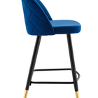 Modway - Cordial Performance Velvet Tabourets de comptoir - Marine - Ensemble de 2-Assemblée requise