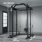 Soozier - Rack De Puissance Multifonction - Machine Smith Avec Barre De Traction-Cadre en acier robuste assurant stabilité et durabilité  