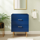 Modway Daybreak 24" Bathroom Vanity Cabinet - Blue-Rubberwood, MDF, Particleboard Construction