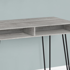 Monarch Specialties - 7773 Bureau 40 po - Gris/Metal Noir-Fini sur tous les côtés pour un placement flexible n'importe où dans votre espace de travail où dans un bureau à domicile