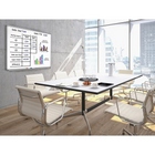 Luxor Wall-Mounted Magnetic Ghost Whiteboard - 48" x 36"-Includes two rolls of black whiteboard tape to create graphics and columns