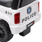 Aosom Kids Sliding Ride-On Police Car with Under Seat Storage - White-Under-seat storage, their little secret base where they keep their toy and snack 