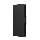 AXS - 2-en-1 etui vegan cuir vegetalien LUXFolio+ magnetique pour+ Apple iPhone 12/12 Pro, Noir-Folio muni de trois fentes pour cartes, argent comptant et factures.