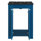 Modway Maybelle 24" Bathroom Vanity - Navy/Black-Ceramic Sink Basin