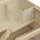 PawHut - Cage en Bois pour Hamster ou Rat avec Glissière et Bac - Bois Naturel-Couleur : Bois naturel