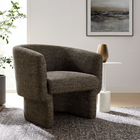 Modway - Muse Tissu Boucle Chaise d’accent en tonneau - Antique-Dossier courbé