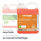 Coastwide Professional - CP20 Nettoyant neutre concentré DC, 2 L-À utiliser avec le système de distribution portable Handy-Mix