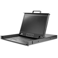 StarTech 17" HD Rackmount KVM Console, 1 Port (RKCONS17HD)-Save money and reduce hassle with a cost-effective rack-mount LCD console