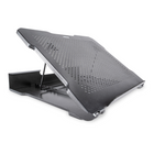 Allsop 7-Position Adjustable Monitor Stand - Black-Platform Dimensions: 13" W x 11" D
