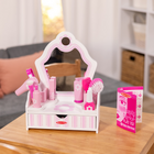 Melissa & Doug - Ensemble salon de beauté en bois (coiffeuse et accessoires, 18 pièces, 39x 30 x 15 cm (H x l x L), excellent cadeau pour les filles et les garçons - jouet idéal pour les enfants de 3, 4, 5 ans et plus)-9