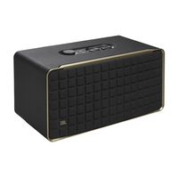 JBL - Authentics 500 - Enceinte Connectée Haute-Fidélité au Design Rétro avec Wi-Fi, Bluetooth et Assistants Vocaux-Profitez de 270 watts de canaux de son 3.1, avec Dolby Atmos® virtuel, pour une expérience musicale réaliste qui donne l’impression d’être en concert, comme si vous étiez au premier rang. Trois haut-parleurs haute fréquence de 2,5 mm et trois haut-parleurs de graves médiums de 69,85 mm offrent une telle clarté que chaque détail de votre chanson préférée semble inédit, tandis qu’un caisson de b
