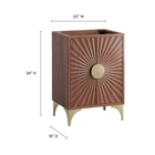 Modway Daylight 24" Bathroom Vanity Cabinet - Walnut-8