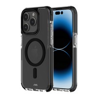 AXS PROShield Plus MagSafe Compatible Drop-tested Clear Case for Apple iPhone 15 Pro - Black-Sleek reinforced corners maximize shock absorption by creating an air cushion between your phone and any surface