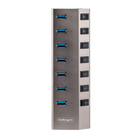 StarTech - Hub USB-C auto-alimenté à 7 ports avec interrupteurs On/Off individuels - Gris sidéral-Fabriqué en aluminium