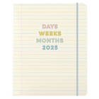 Graphique - 2024-2025 Académique Pastel Mensuel Planificateur de Bureau - 20.32 x 25.4 cm-18 mois