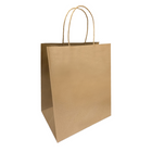 Reliabag - Sac En Papier Avec poignees Torsadees, Kraft, 10 po L X 7 po P X 12 po H, Paquet De 100-Fabrique en papier kraft de qualite superieure avec fond plat renforce.