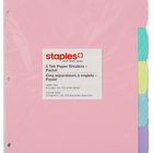 Staples Dividers - Pastel-Colours included in Dividers: Pastel Colours