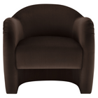 Modway - Compose Performance Velvet Chaise d’accent - Marron chocolat-Arrivée entièrement assemblée