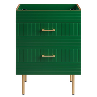 Modway - Daybreak 24" Armoire de toilette de salle de bain (lavabo non inclus) - Vert-Vanité de salle de bain moderne