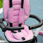 Aosom - tricycle 6-en-1 pour tout-petits avec siège rotatif - rose-Avec frein et embrayage 