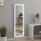 HOMCOM - Miroir sur pied led avec éclairage 3 couleurs - 21 po l x 64 po h - clair-Fonction mémoire intelligente rappelant commodément le dernier réglage d’éclairage utilisé 