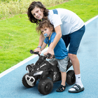 Aosom - Jouet à roues sans moteur 4 roues pour enfants - noir-Dimensions du siège : 11 po L x 6,25 po l x 1,25 po H 