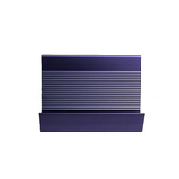 Futech BC001P - Porte-cartes de visite en biais, aluminium, bleu violet, 2 / paquet-Détenteurs de cartes de visite